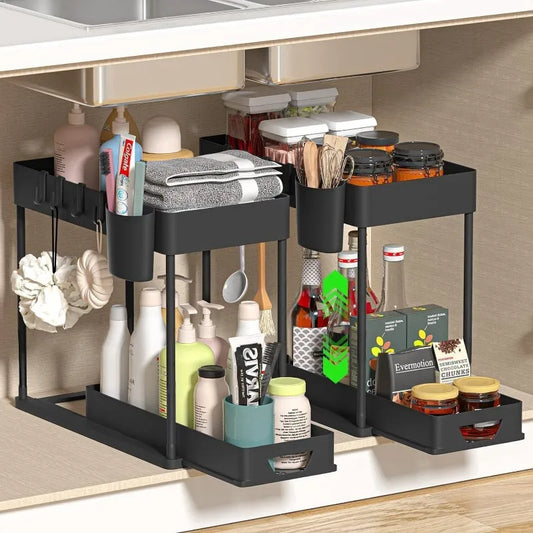 2-Tier Pull-Out Under-Sink Organizer