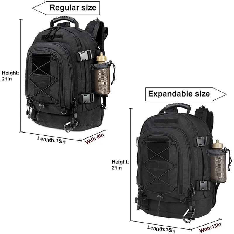 LQARMY 65L Military Tactical Backpack Molle Rucksack For Outdoor Adventurers