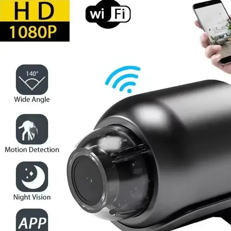 Mini WiFi Camera 1080P HD Night Vision 2 Way Audio Baby And Pet Monitoring