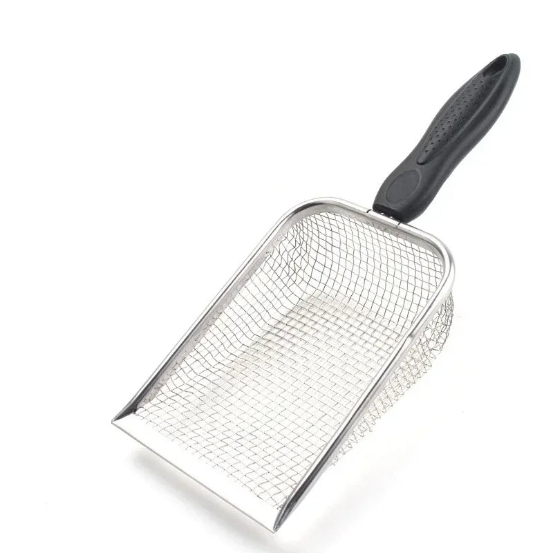 Cat Litter Scoop Stainless Steel Long Handle Cleaning Tool