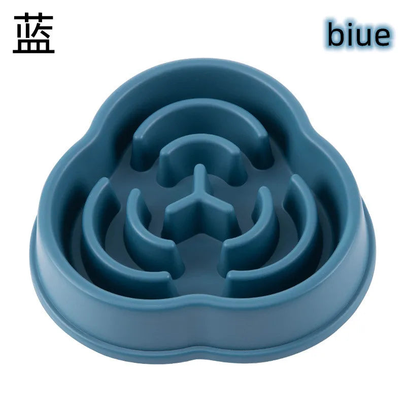 Slow Feeder Pet Bowl For Cats And Dogs Non Slip Anti Choking Maze Design