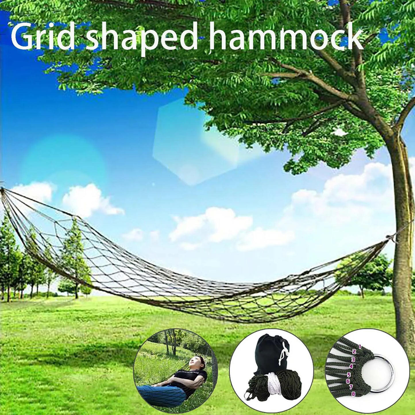 Unwind Anywhere Single-Person Portable Hammock