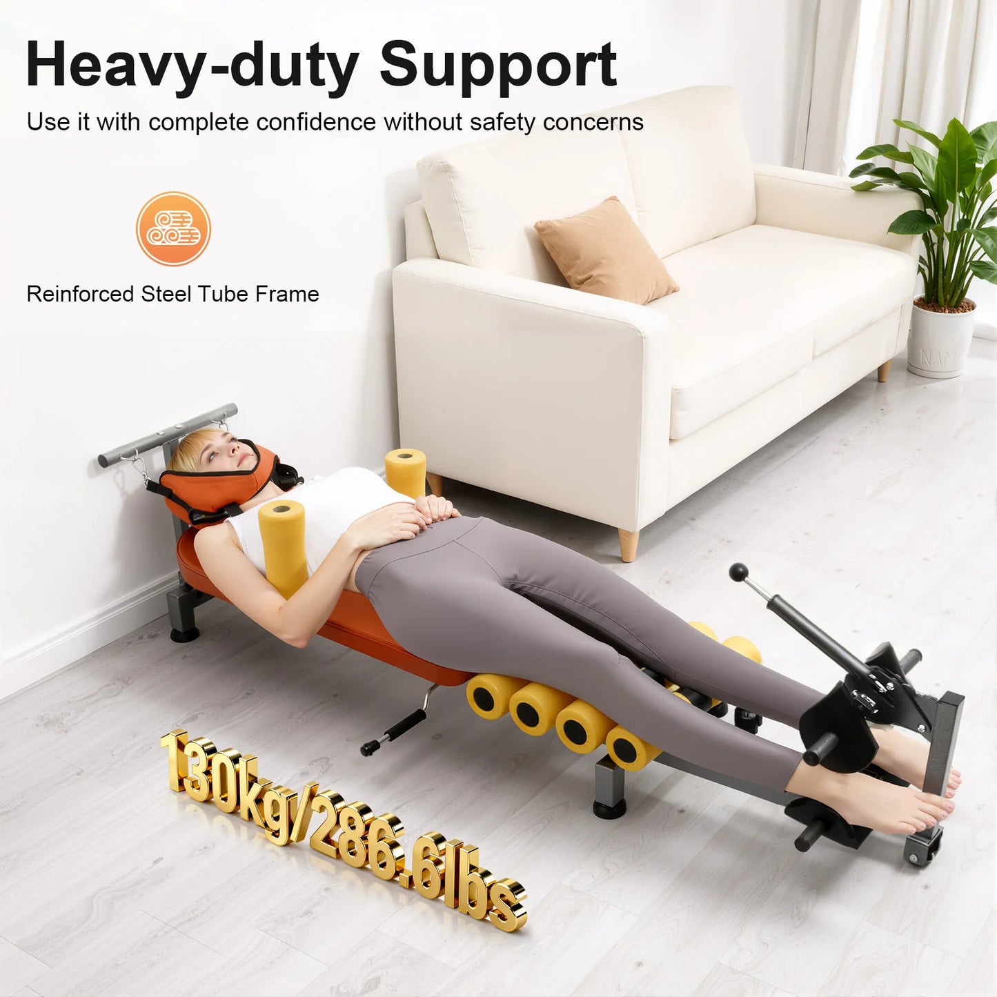 Adjustable Back Stretch Bench For Neck Pain Relief And Spinal Decompression