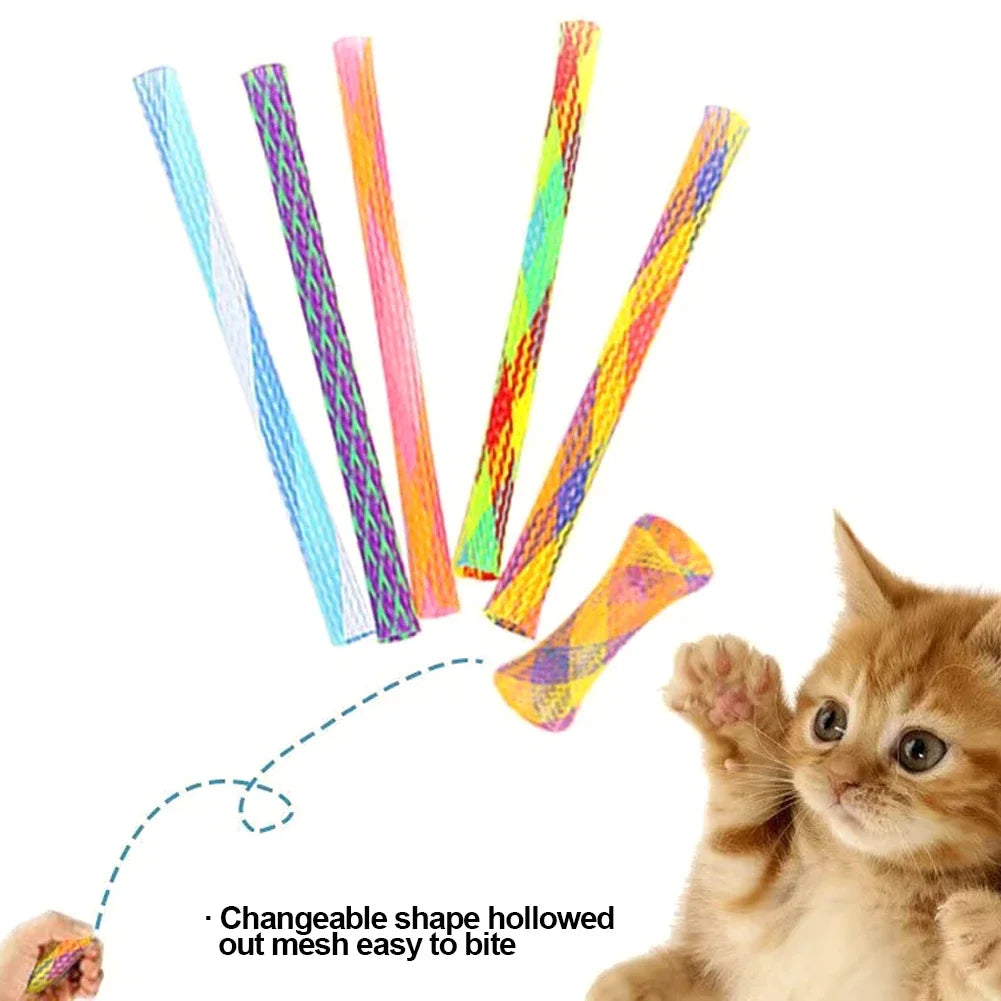 Kitten Cat Spring Toys Set Interactive Coiled Springs Cat Toy