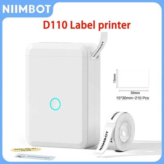 Niimbot D110 Thermal Label Printer Bluetooth Inkless For Mobile Labeling
