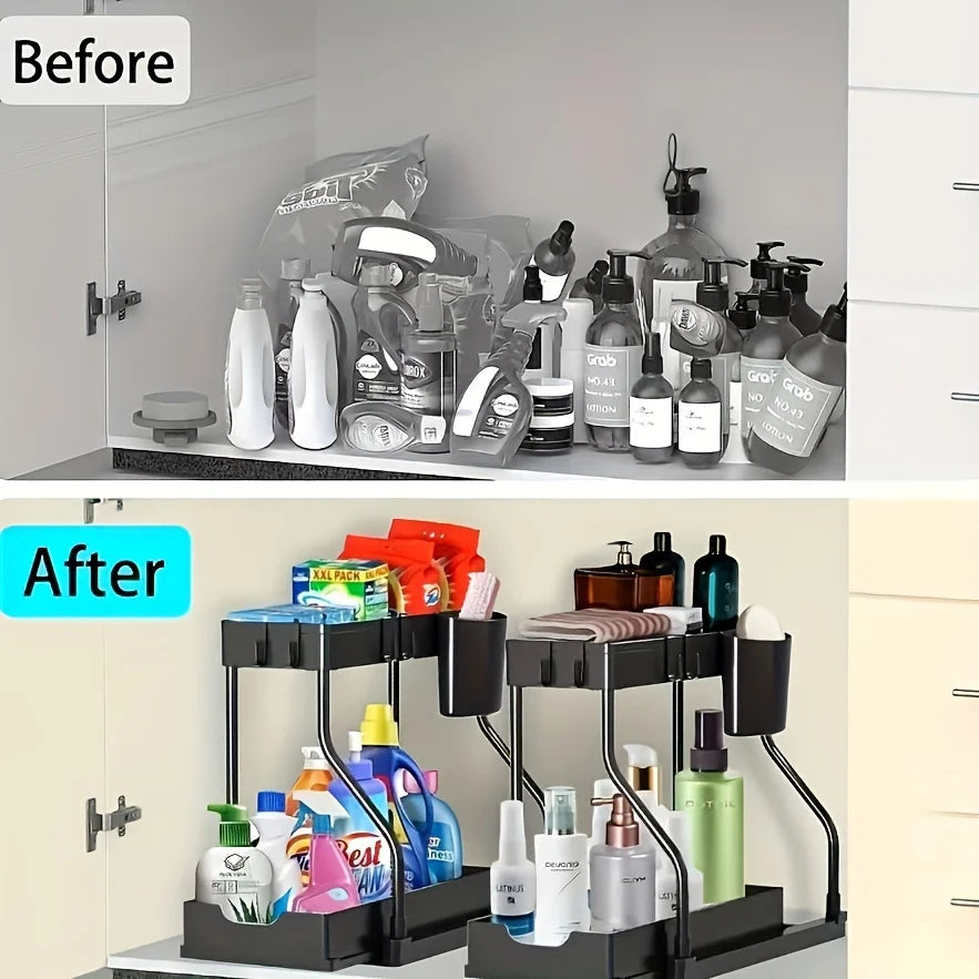 Make Space 2-Tier Pull-Out Under-Sink Organizer