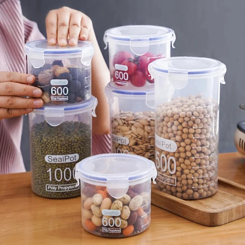 Fresh & Organized Airtight Pantry Storage Jar with Measuring Scale