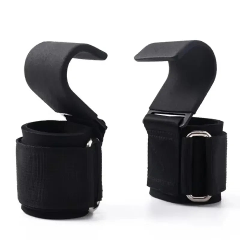 Non Slip Weight Lifting Hooks For Powerlifters Focus On Form Premium Pair