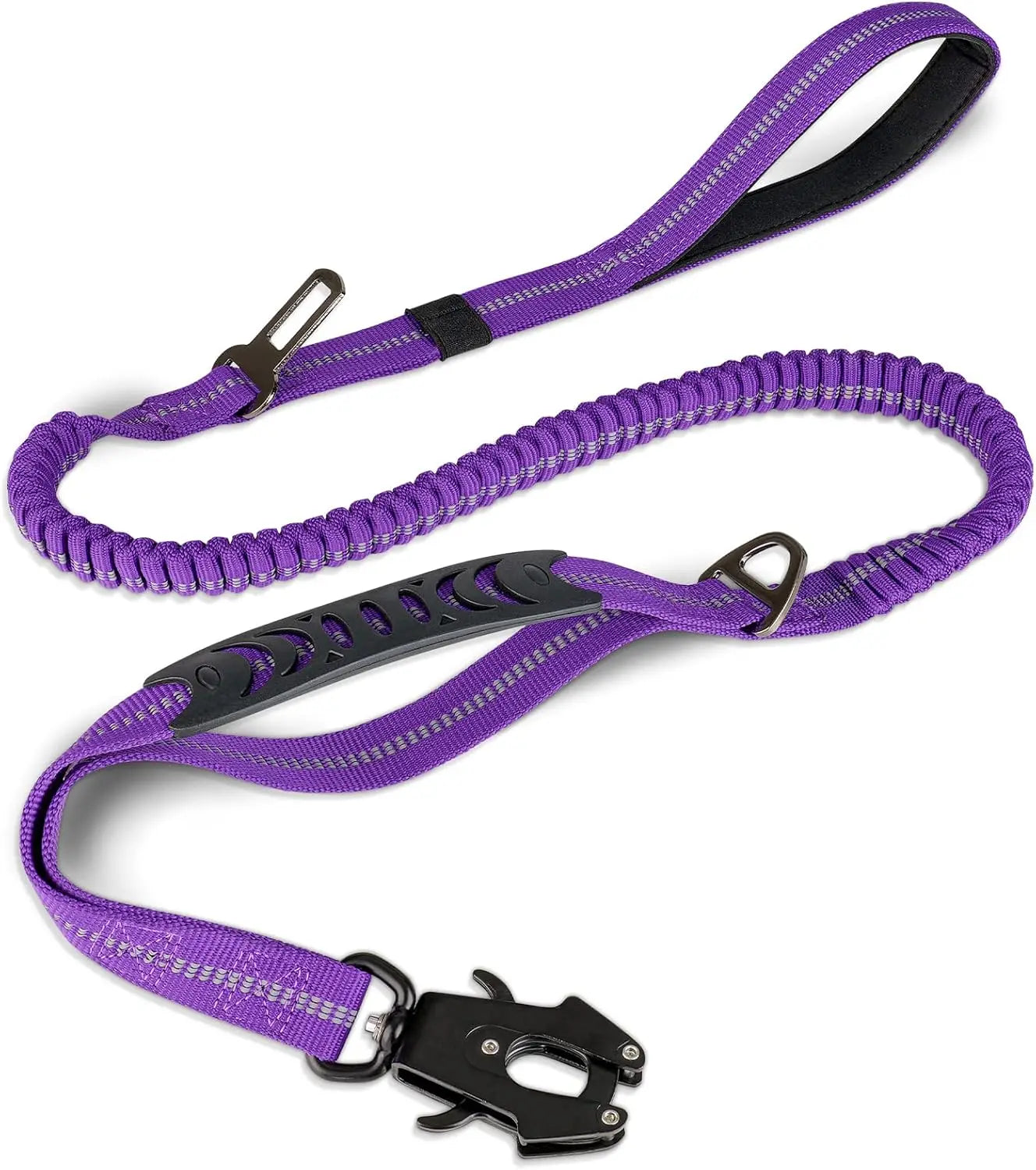 Reflective Shock Absorbing Tactical Dog Leash for Large Dogs