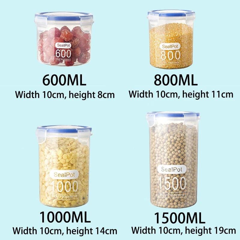 Fresh & Organized Airtight Pantry Storage Jar with Measuring Scale