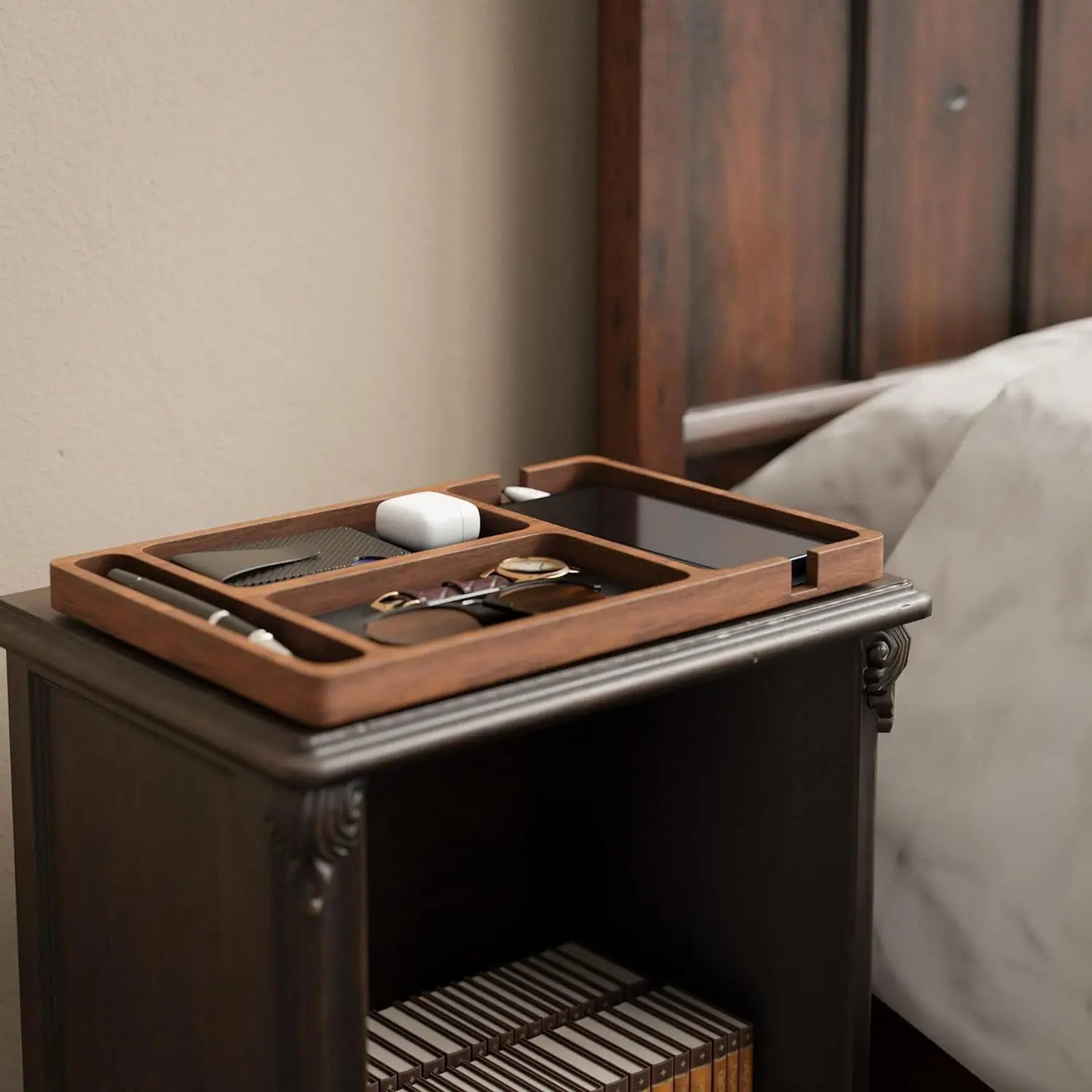 Clear the Clutter Solid Wood Desktop Organizer