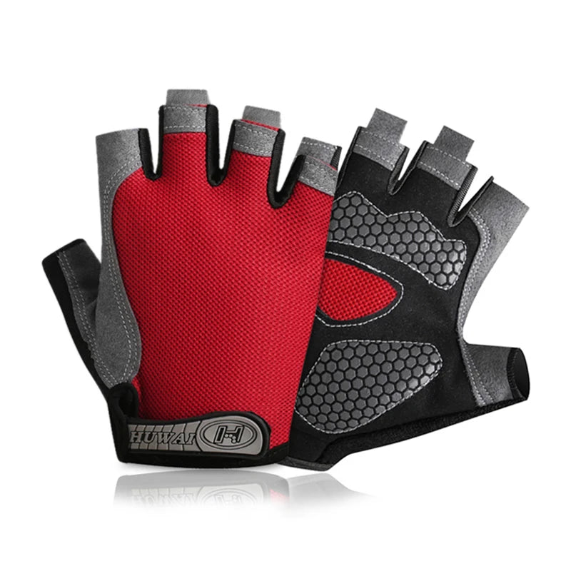 Cycling Gloves Breathable Anti Slip Half Finger For Men And Women Fitness