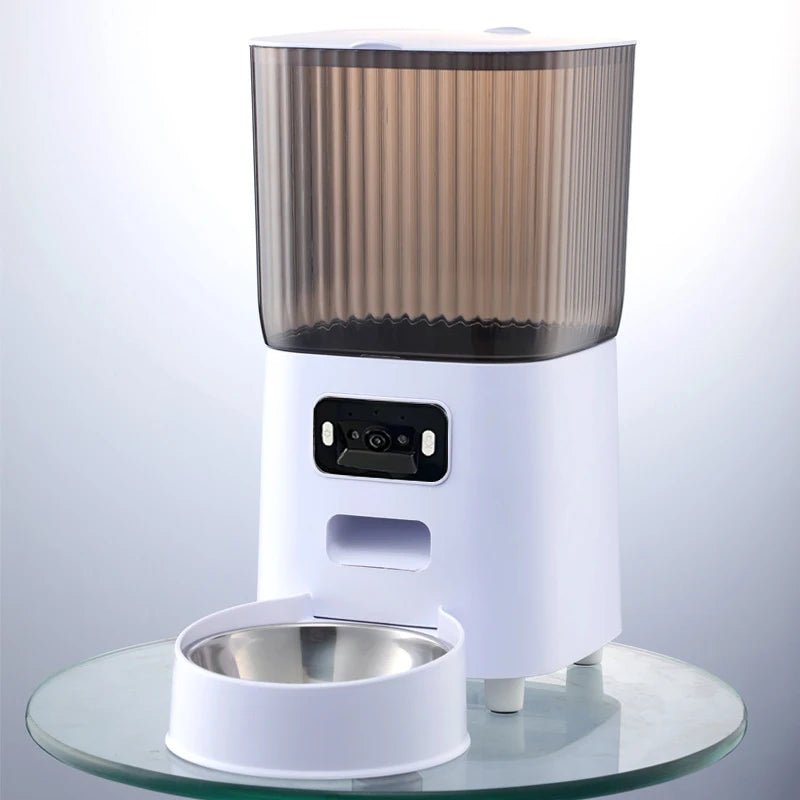 Repetsun Double Bowls Smart Cat Feeder With Video Camera
