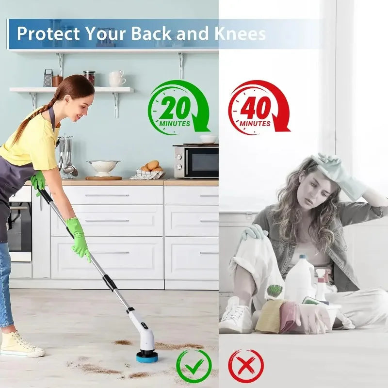 COBASPORT Multifunctional Electric Cleaning Brush Rotating for Home
