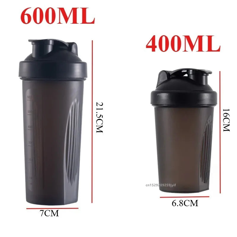 Shake It Up 400ml/600ml Protein Shaker Bottle with Whisk Ball