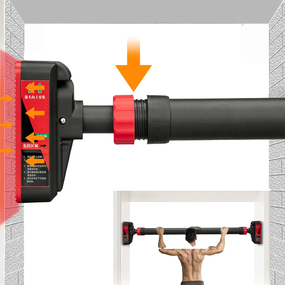 TWISTER.CK Pull Up Bar With Level Gauge Adjustable 69 To 92 CM 200 KG Home Gym