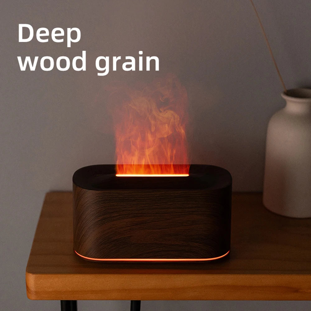 Essential Oil Diffuser Flame Colorful Vapor Humidifier For Spa Aromatherapy