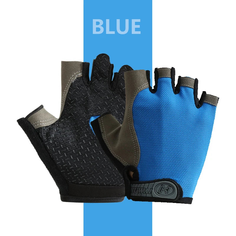 Cycling Gloves Breathable Anti Slip Half Finger For Men And Women Fitness