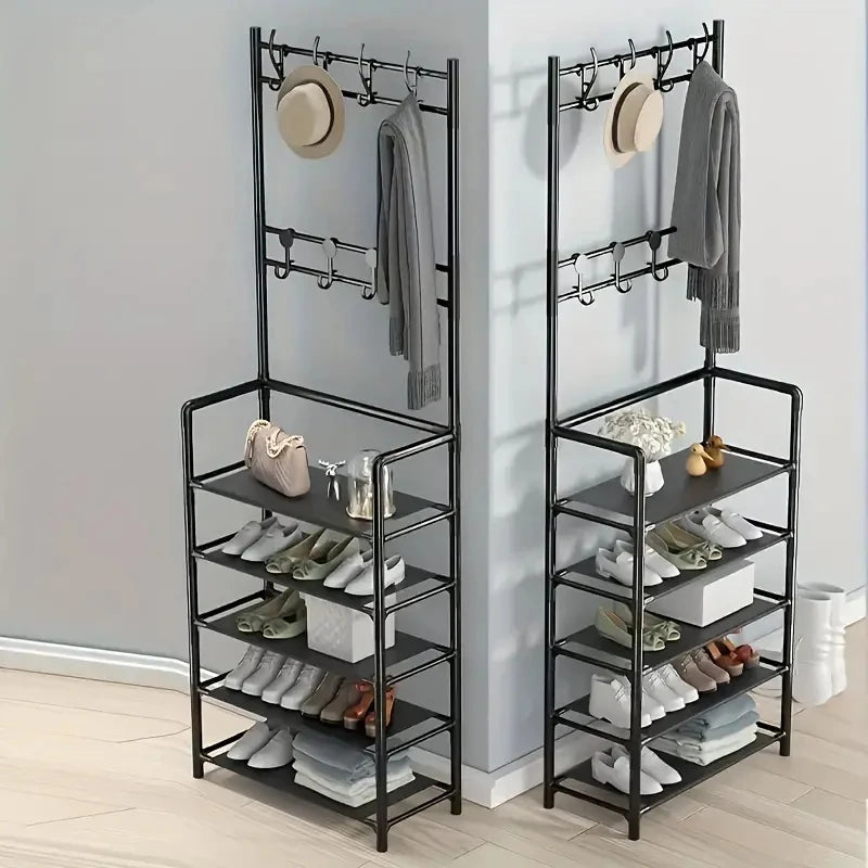 Altruism Multifunctional Hallway Coat Rack And Shoe Bench For Busy Families