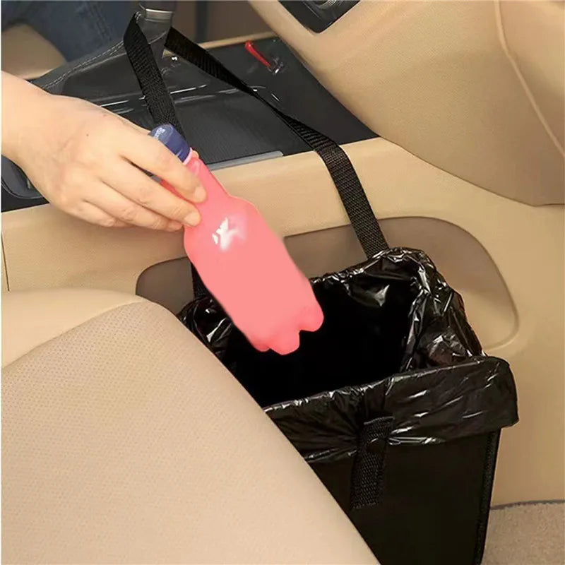 Car Trash Can Mesh Pocket Waterproof Backseat Organizer For Road Trips
