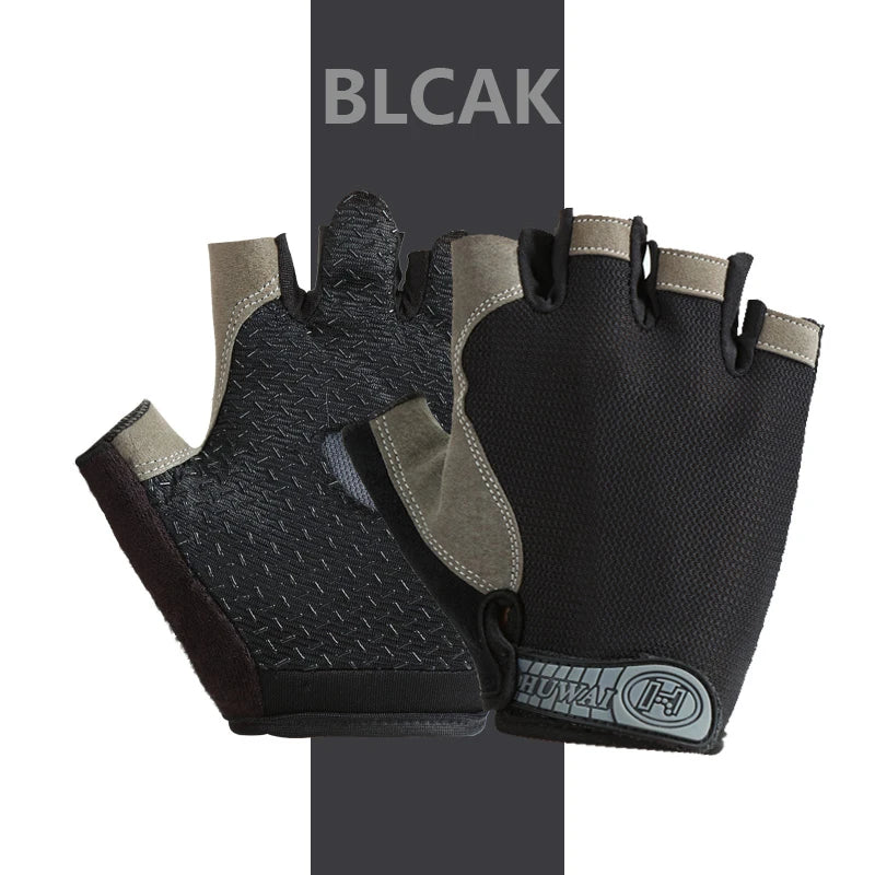 Cycling Gloves Breathable Anti Slip Half Finger For Men And Women Fitness
