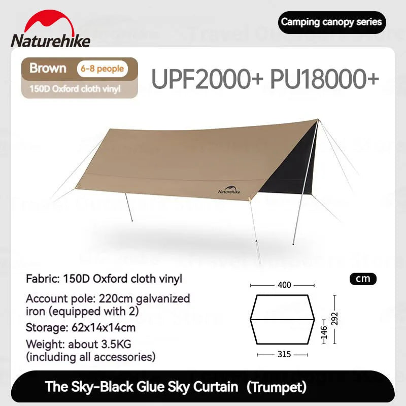 Gather in the Shade Hexagonal Waterproof Outdoor Canopy
