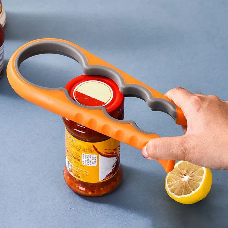 4 In 1 Kitchen Tool Jar Gripper Opener For Effortless Home Cooks