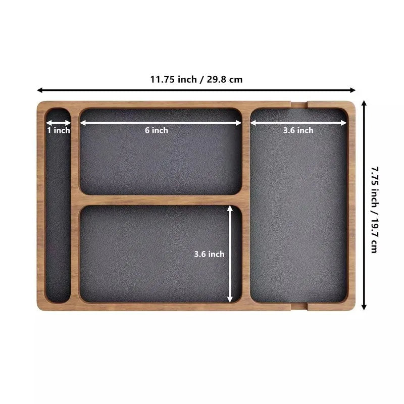 Clear the Clutter Solid Wood Desktop Organizer