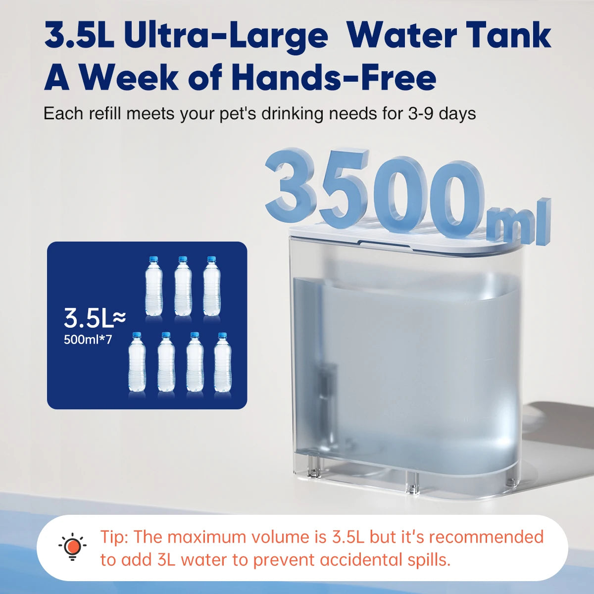 Booteely Stainless Steel Pet Water Dispenser With Automatic Purification