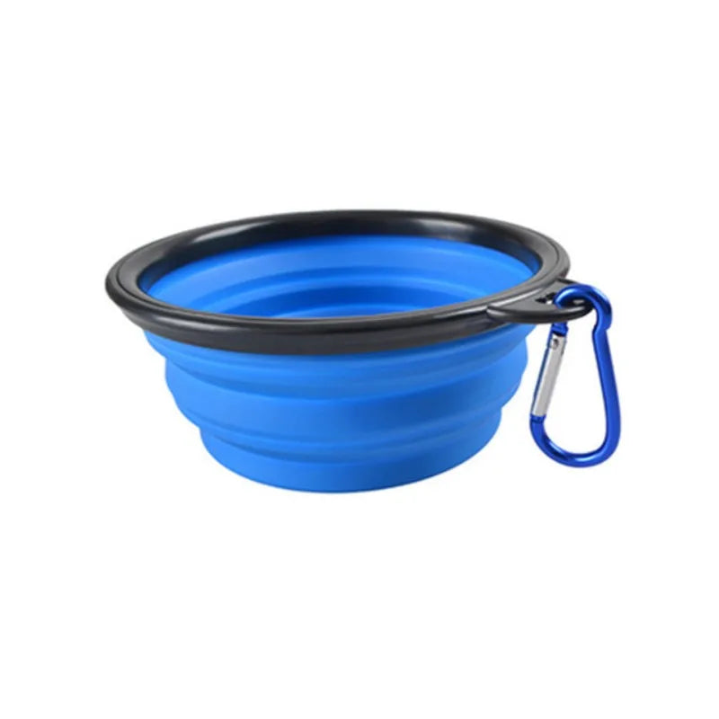 Durable Collapsible Portable Pet Food Bowl TPR Silicone For Dogs And Cats Travel