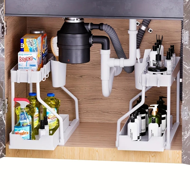 Make Space 2-Tier Pull-Out Under-Sink Organizer