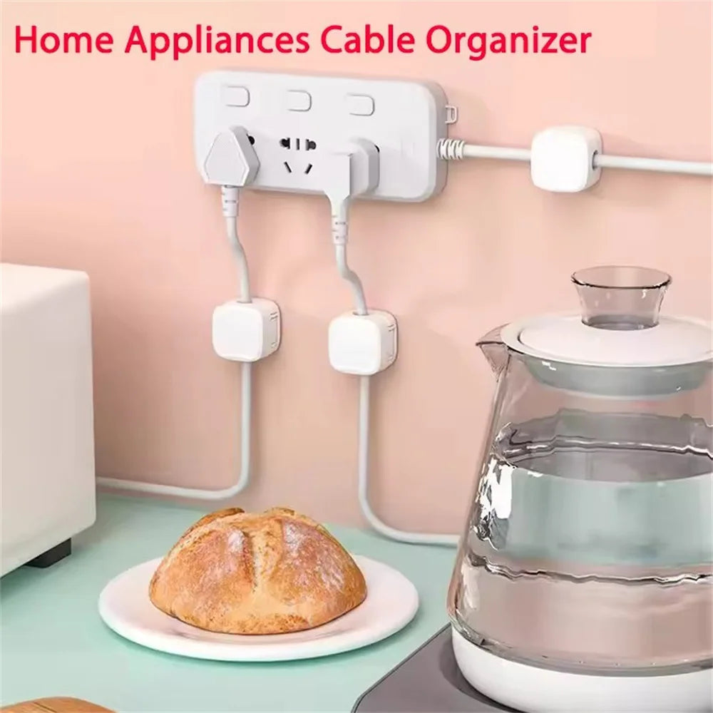 6 Pack Magnetic Cable Clips Adhesive Cord Organizers For Home Office