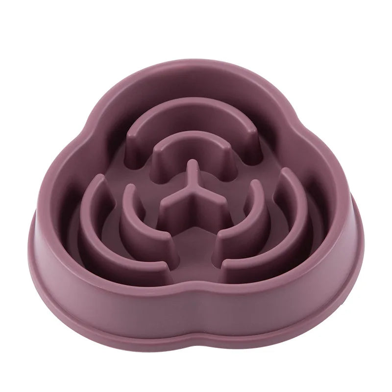 Slow Feeder Pet Bowl For Cats And Dogs Non Slip Anti Choking Maze Design