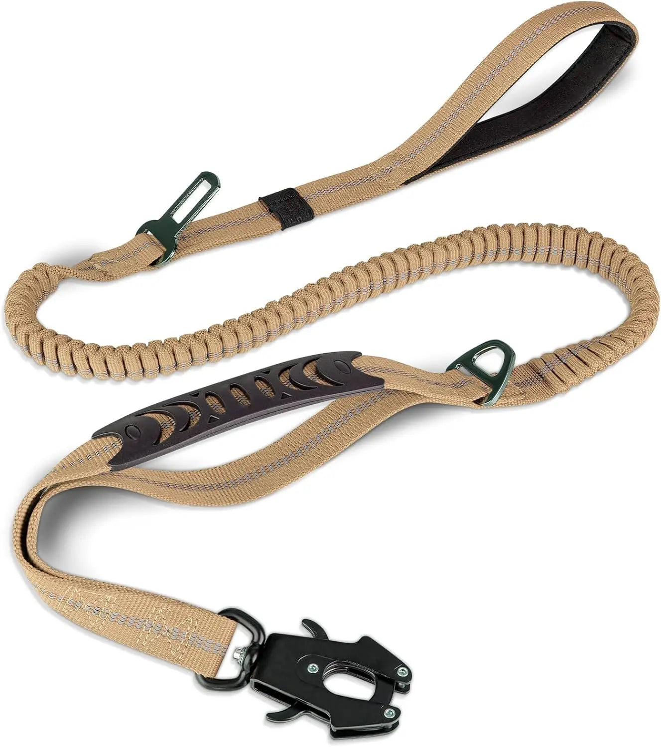 Reflective Shock Absorbing Tactical Dog Leash for Large Dogs