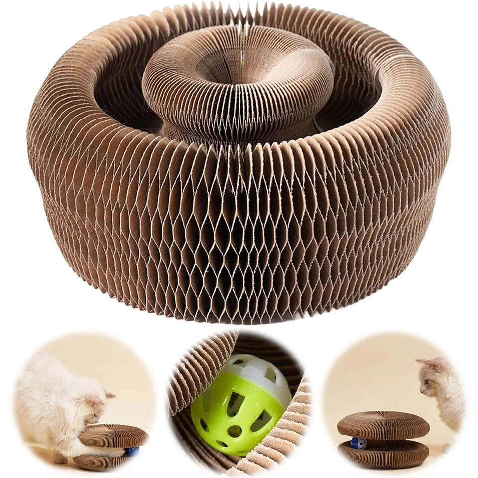Cat Scratch Organ Board Toy With Ball For Indoor Cats