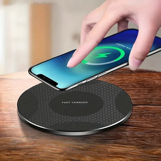 Wireless Charger Pad Stand Ultra Thin 10W Fast Charge For iPhone And Android