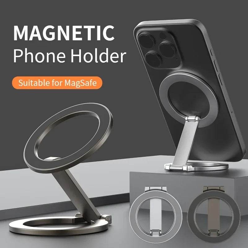 Foldable MagSafe Magnetic Phone Holder For Universal Car Treadmill Gym Goers