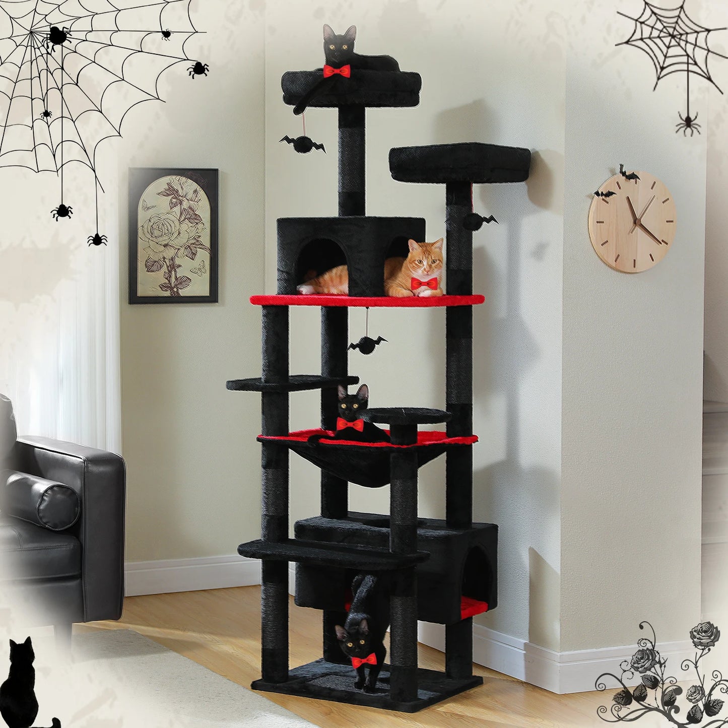 PAWZ Road Cat Tree Tower With Scratching Posts And Perches