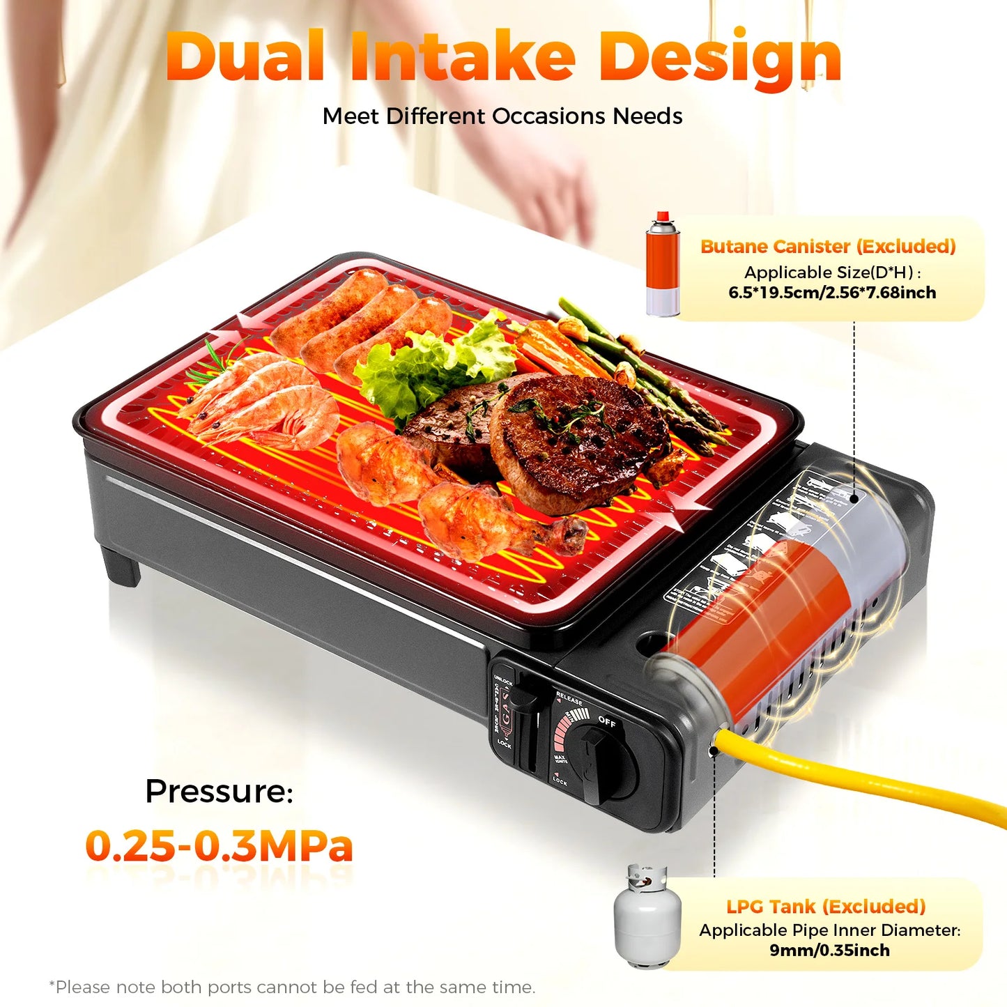 Portable Camping Grill Gas Stove Bymaocar Easy Assembly For Campers Outdoor Bbq