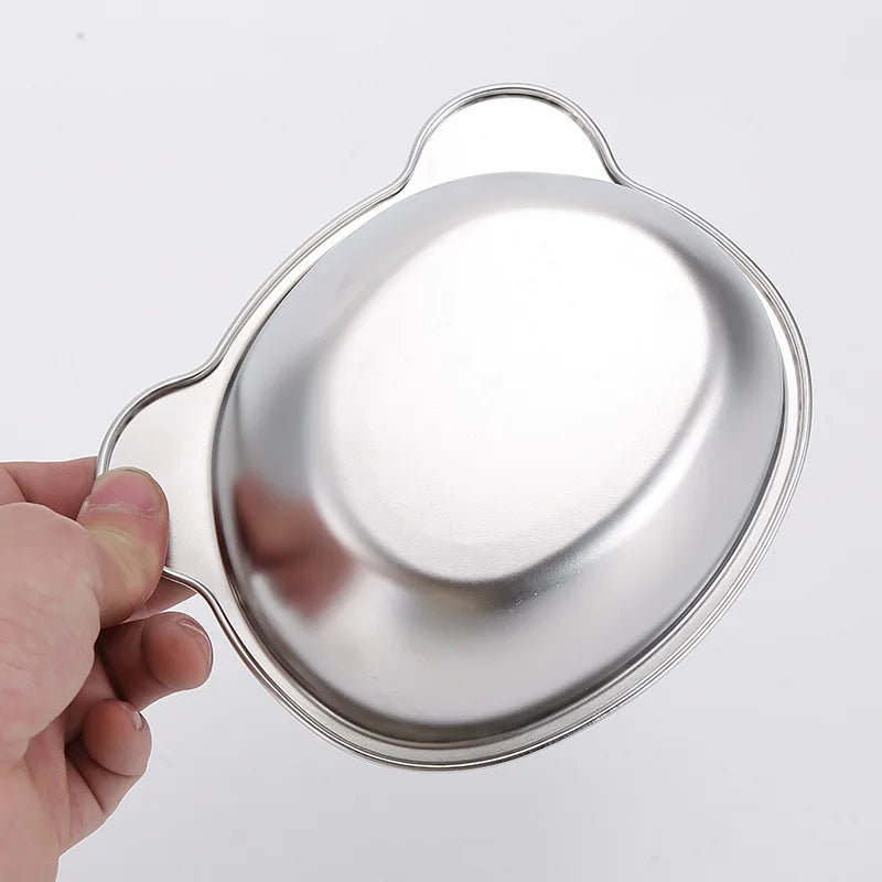 Booteely Tilted Stainless Steel Cat Bowl With Stand