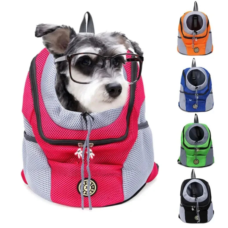 Nylon Double Shoulder Dog Carrier Backpack for Travel