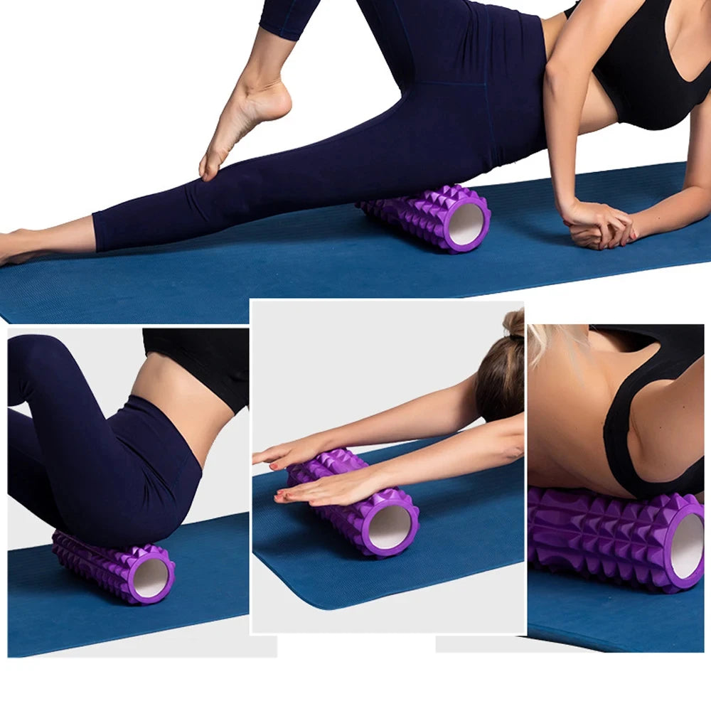 Yoga Foam Roller Grid Trigger Point Therapy For Athletes And Home Gyms