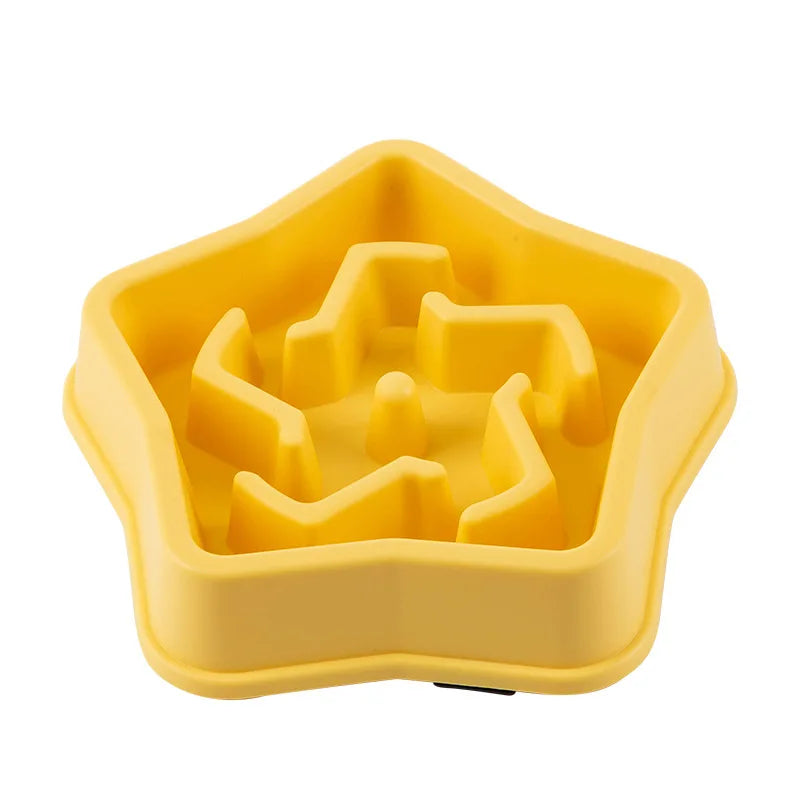 Slow Feeder Pet Bowl For Cats And Dogs Non Slip Anti Choking Maze Design