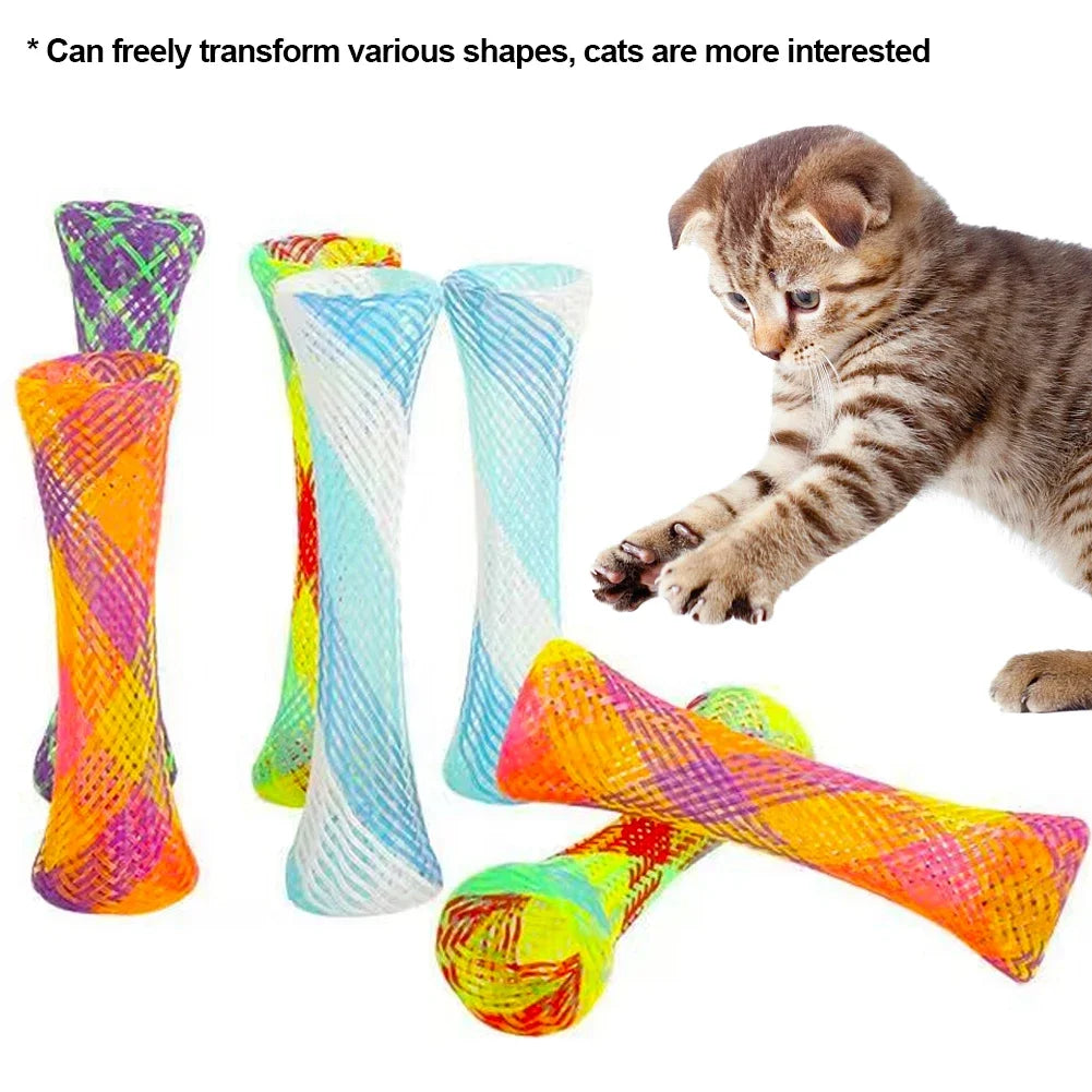 Kitten Cat Spring Toys Set Interactive Coiled Springs Cat Toy