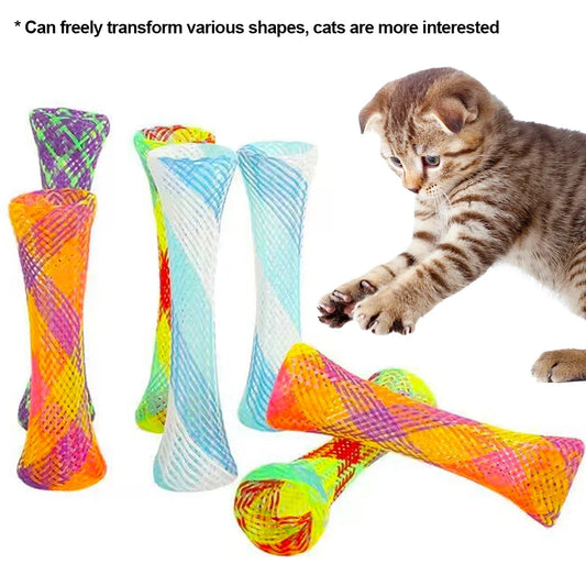 Kitten Cat Spring Toys Set Interactive Coiled Springs Cat Toy