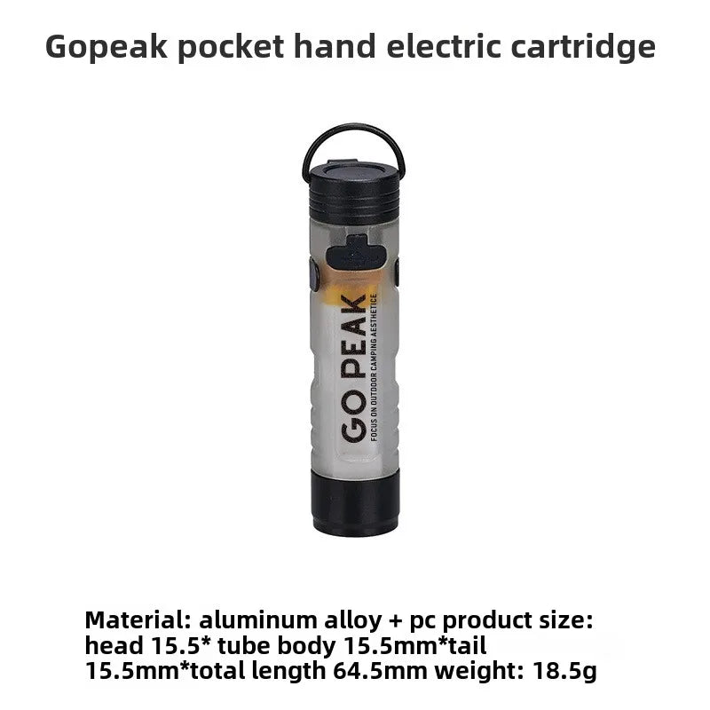 Gopeak 5050 USB-C Rechargeable Mini Clip Flashlight
