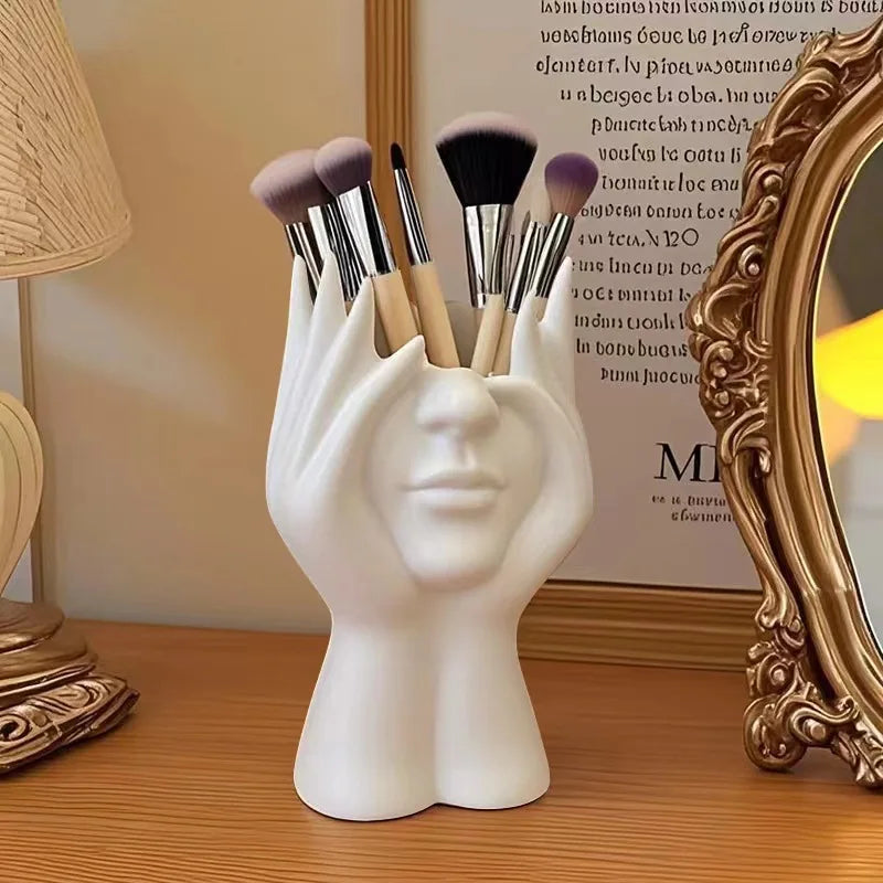 Make a Statement Sculptural Figure Desk & Beauty Organizer