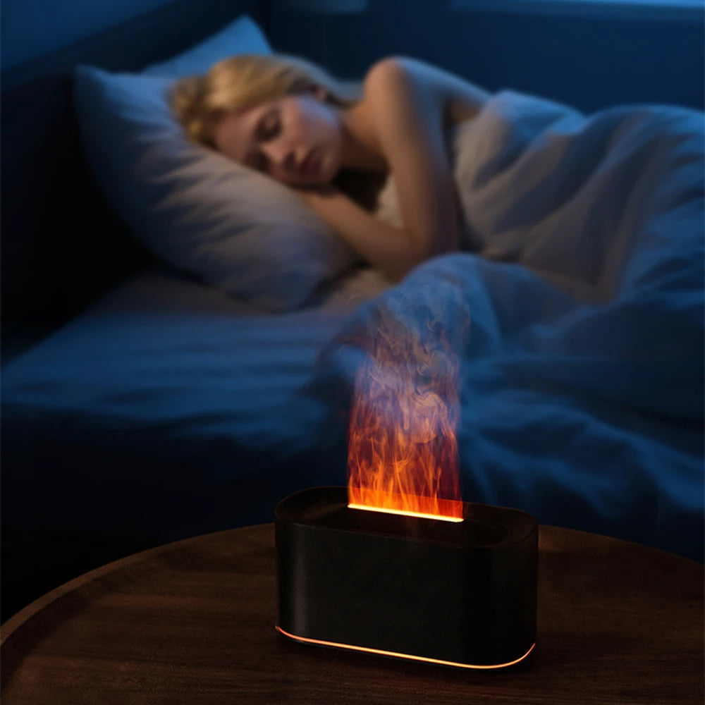 Essential Oil Diffuser Flame Colorful Vapor Humidifier For Spa Aromatherapy