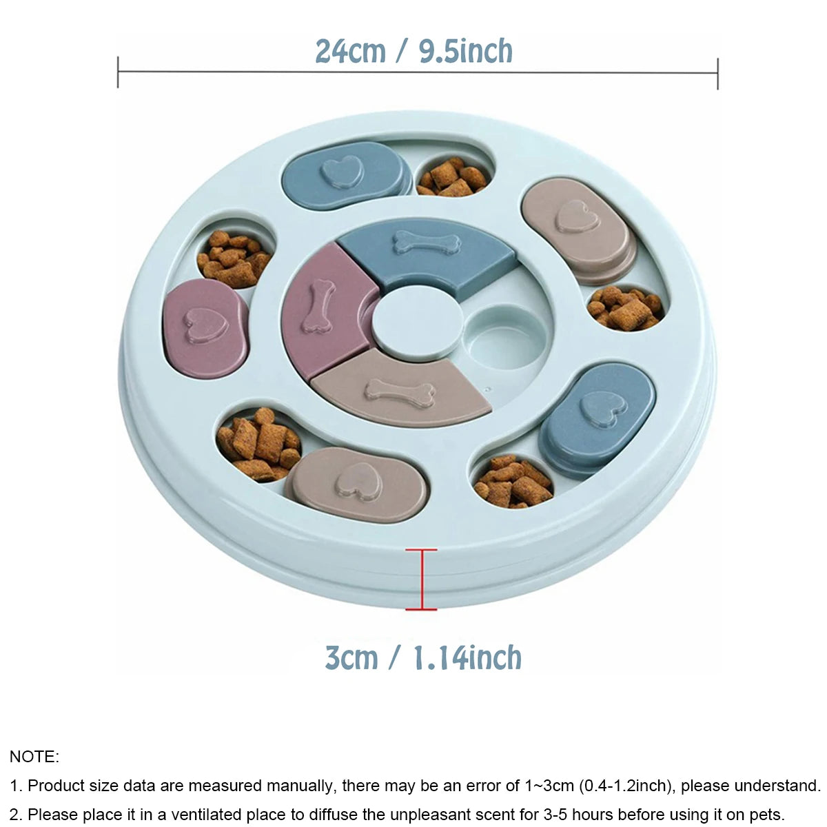 Dog Food Hiding Bowl Slow Feeder For Interactive Training Toy